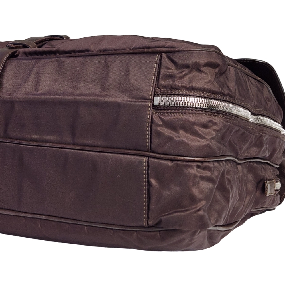 PRADA TESSUTO NYLON AND LEATHER BRIEFCASE DOCUMENT TRAVEL WEEKENDER BAG - Picture 15 of 15